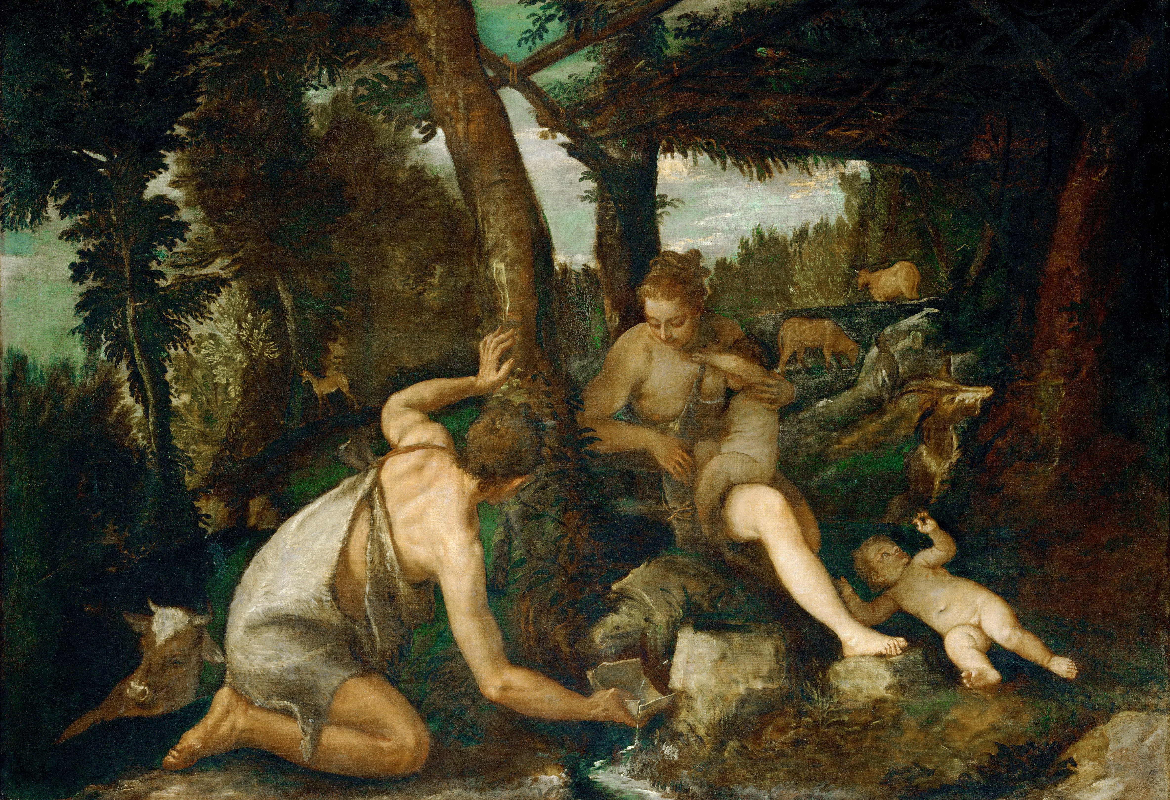 Adam and Eve after the Expulsion from Paradise